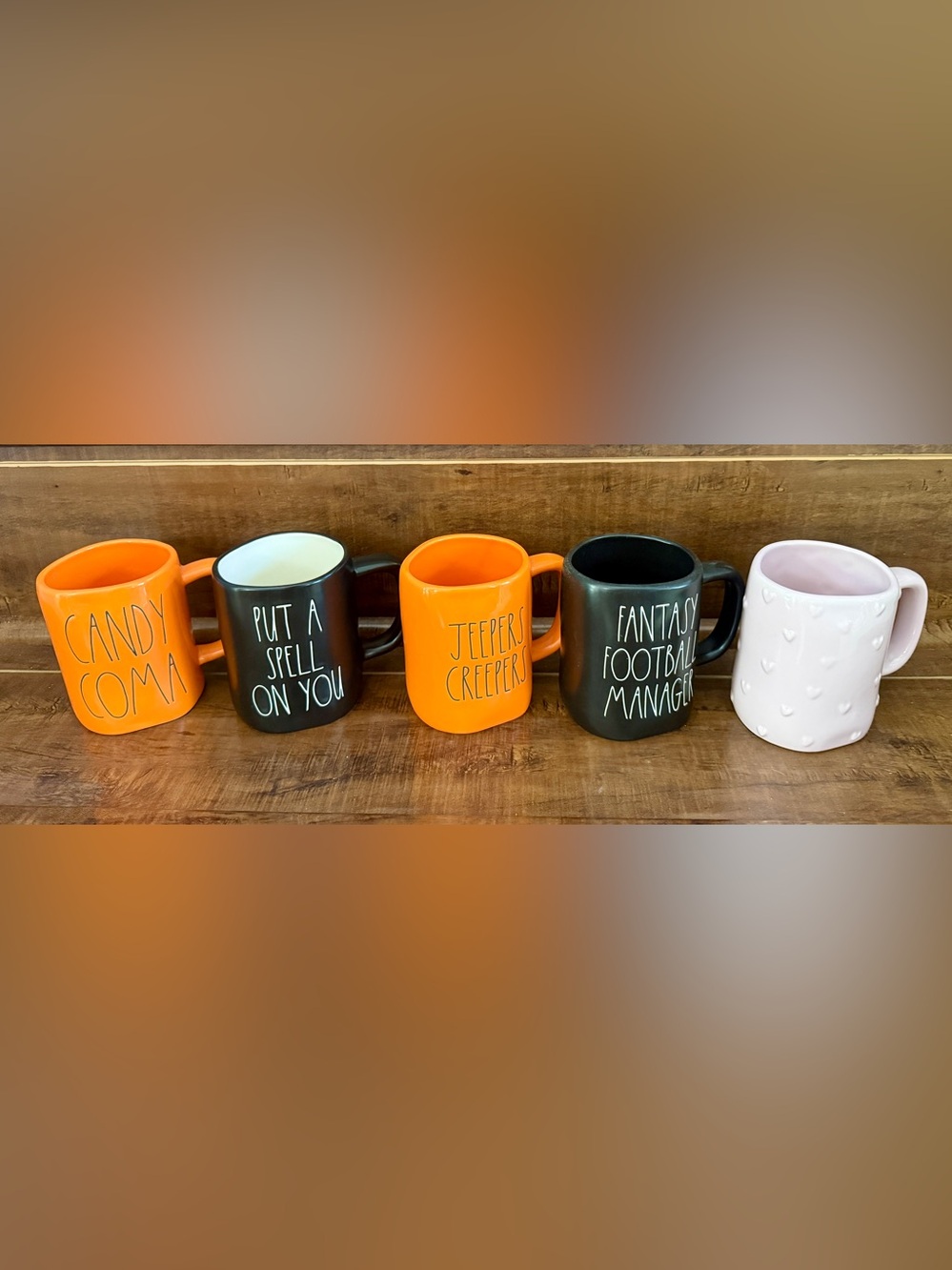 5 Rae Dunn Ceramic Mugs - Picture 3 of 3